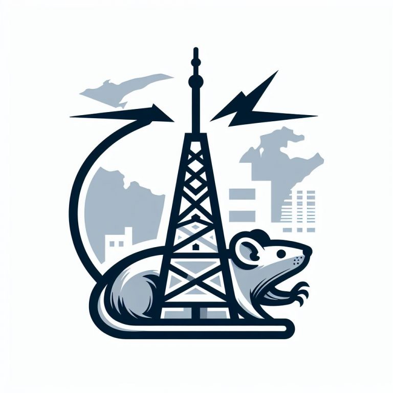 radio rat logo greyscale